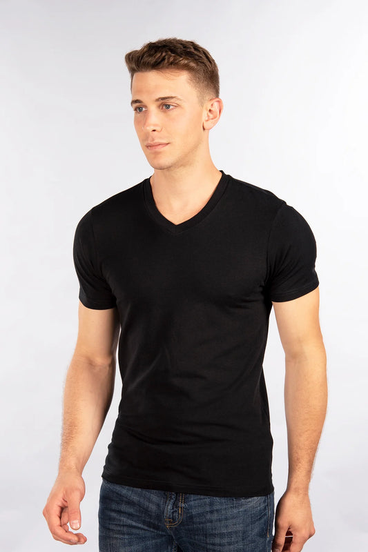 Stretch Slim Fit T-Shirt V Neck