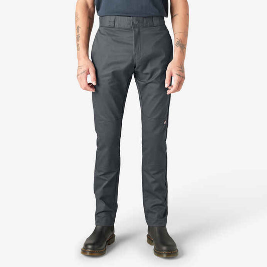 Skinny Fit Double Knee Work Pants
